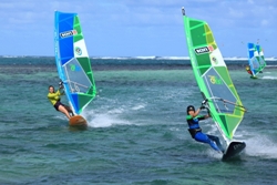 Mauritius - Le Morne. Windsurf centre.