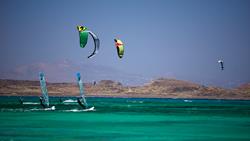 Corralejo Windsurfing and Kitesurfing at Flag Beach.