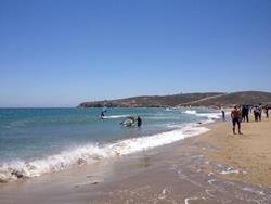 Prasonisi Beach - Southern Rhodes, Greek Islands. Windsurf, Kitesurf beach.