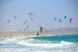 Sal - Cape Verdes. Kitesurfing.