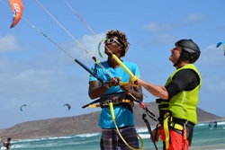 Sal - Cape Verdes. Kitesurf lesson.