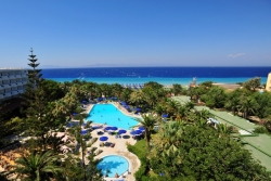 Ialyssos Beach, Rhodes. Blue Horizon Hotel.
