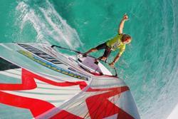 Sotavento, Fuerteventura - Canary Islands. World cup, windsurf action. 