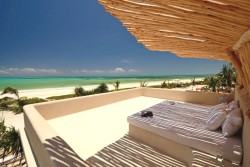 Zanzibar - Africa. White Sand Luxury Villas and Spa roof top terrace.